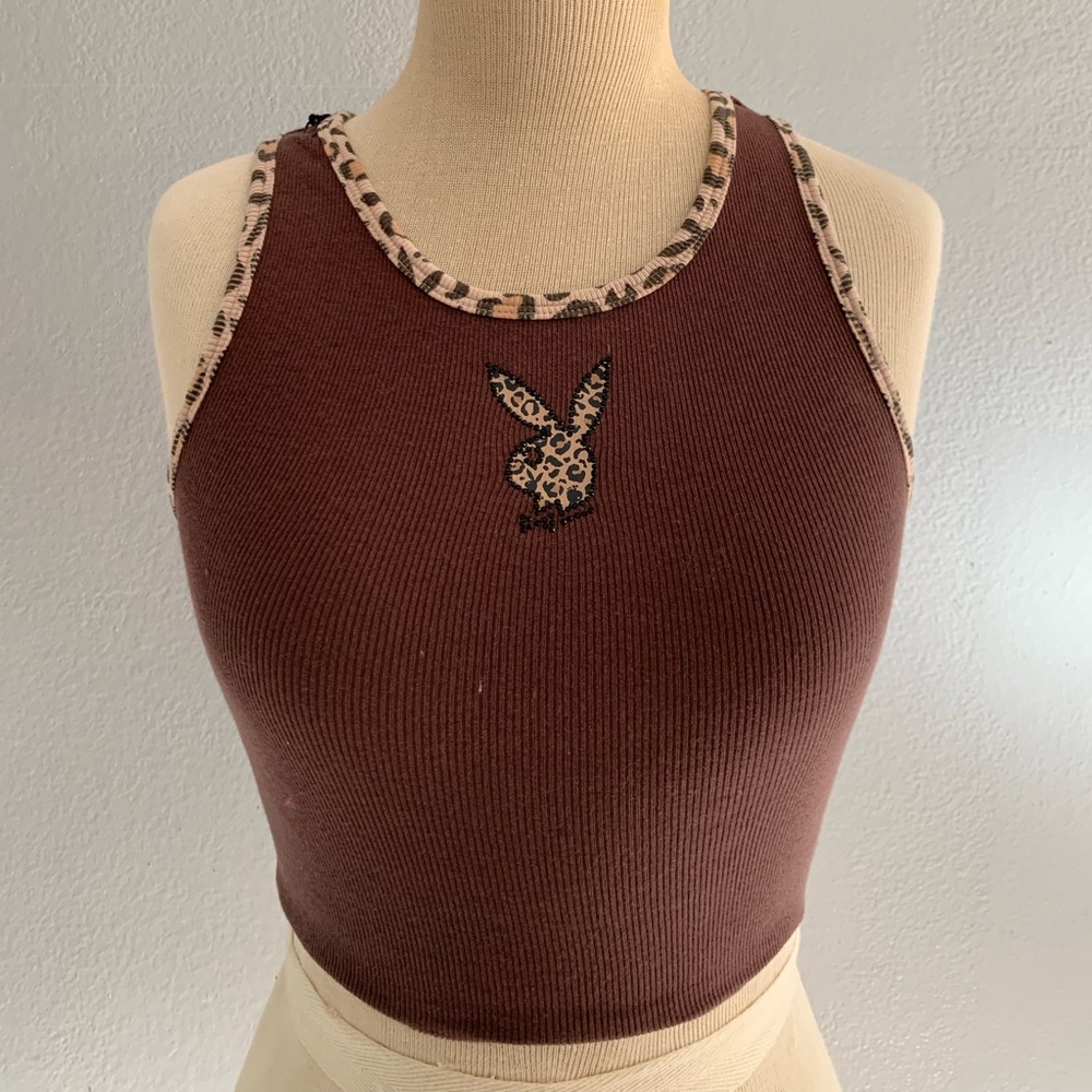 Playboy Leopard Croptop